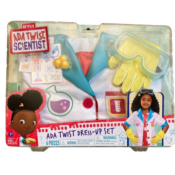 ADA Twist Scientist Dress-Up Set 5 Costume Accessories NEW, Child Size 4-6x - Picture 1 of 4